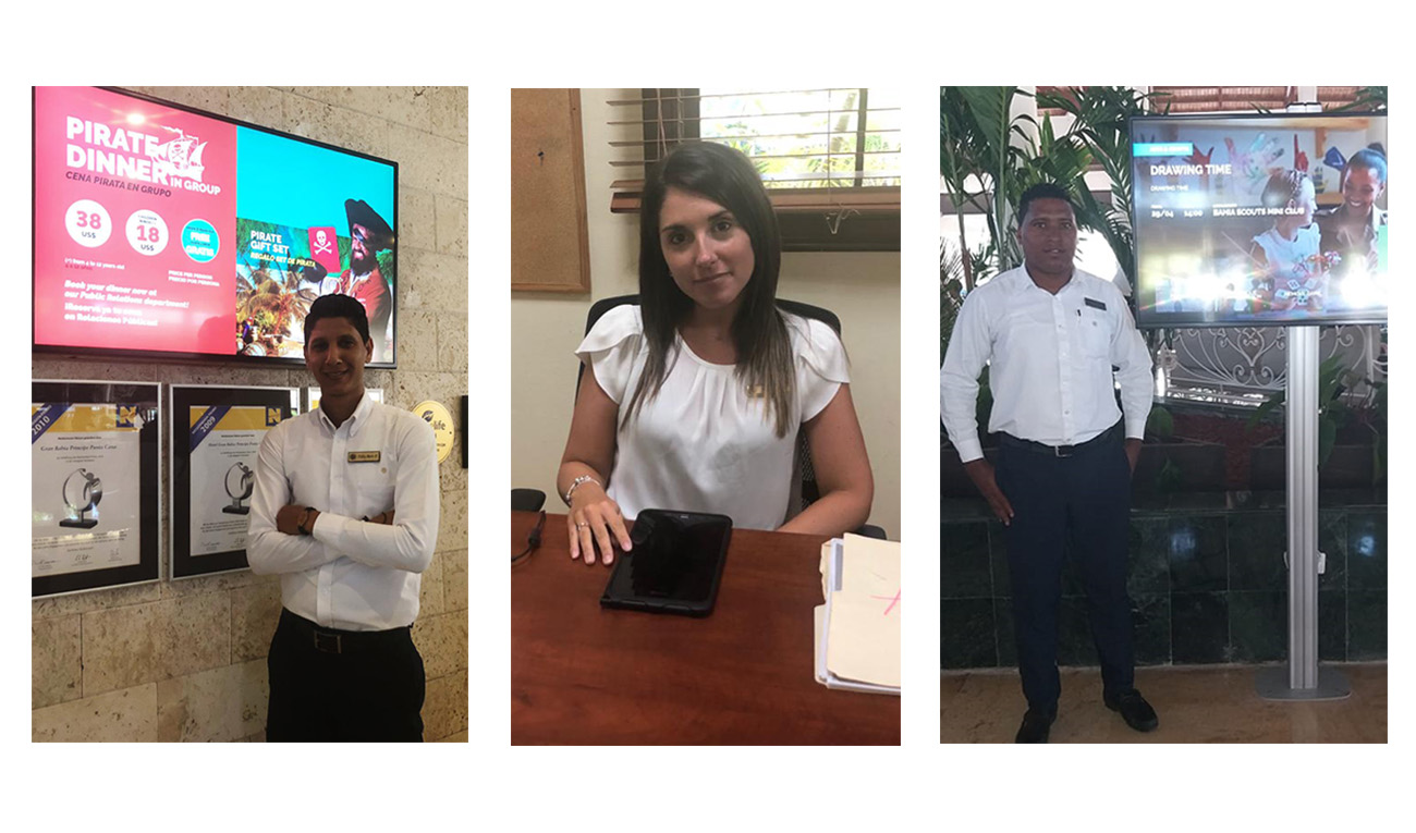 Equipo Digital Guest Experience RDO. De izquierda a derecha: Felix Pouriet (Assistant), Ana Pescador (Manager) y Neudi Guzmán (Assistant).